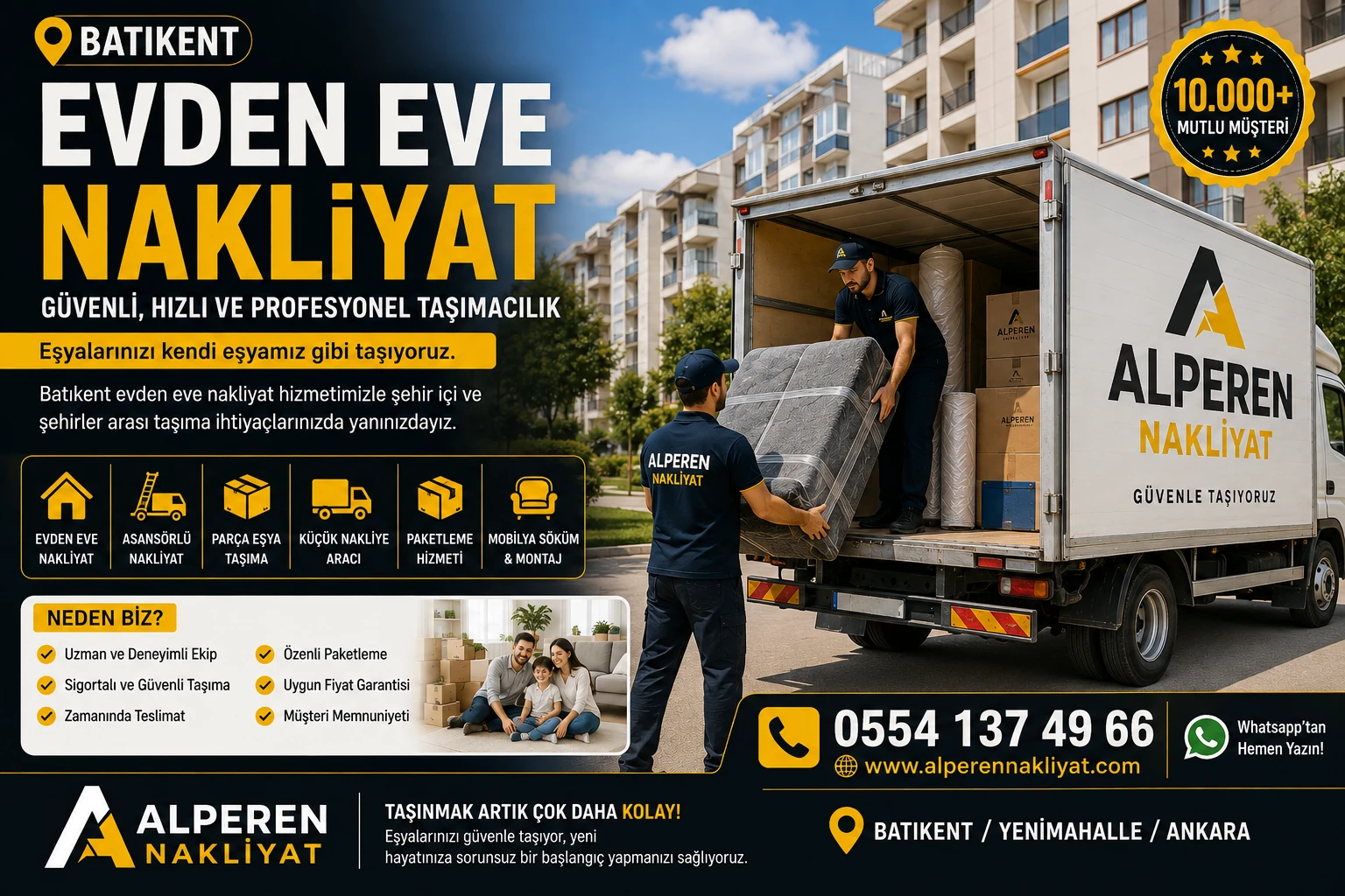 Batıkent evden eve nakliyat ve güvenli ev taşıma hizmeti – Alperen Nakliyat,