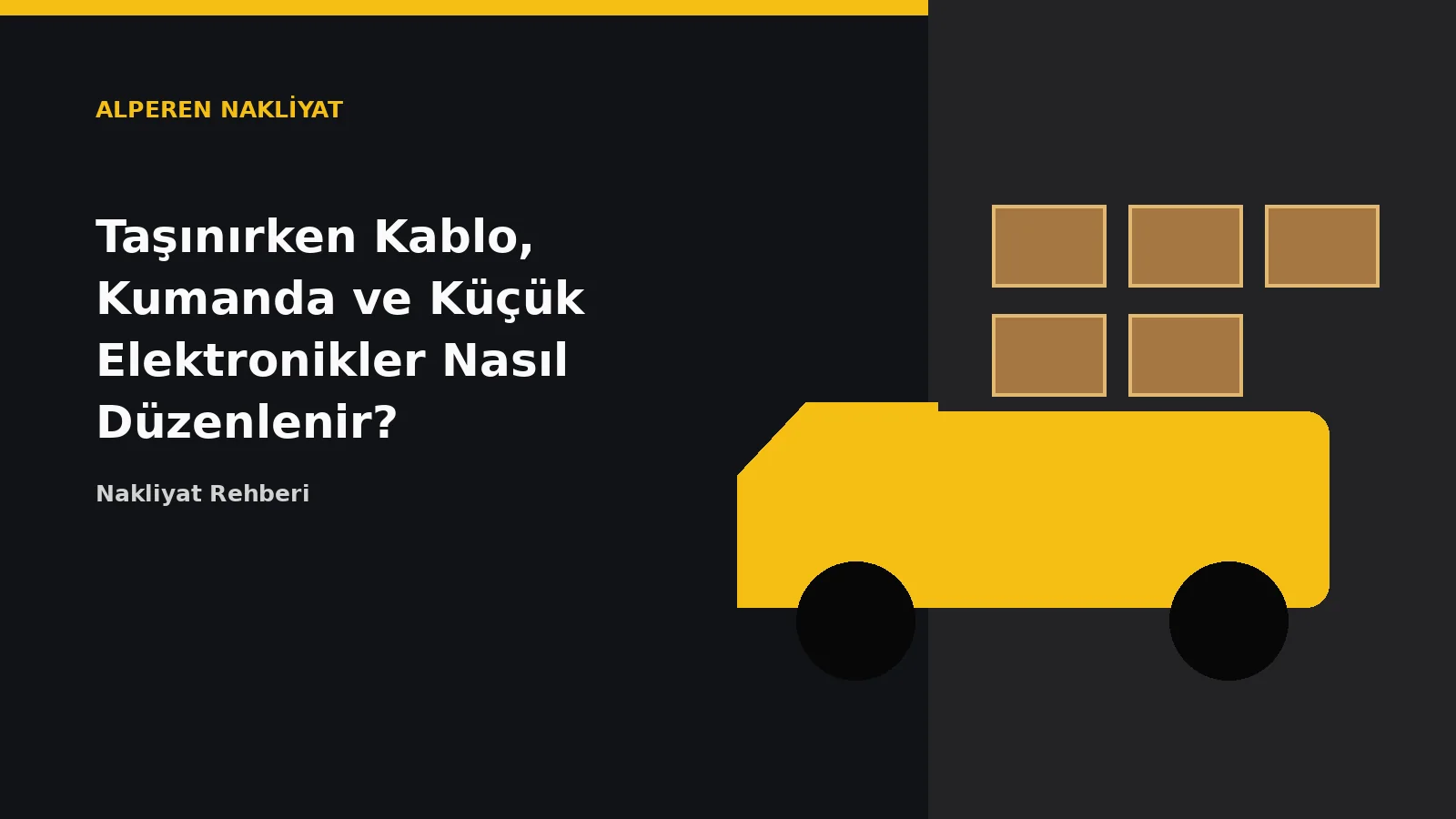 Taşınırken Kablo, Kumanda ve Küçük Elektronikler Nasıl Düzenlenir? – Alperen Nakliyat