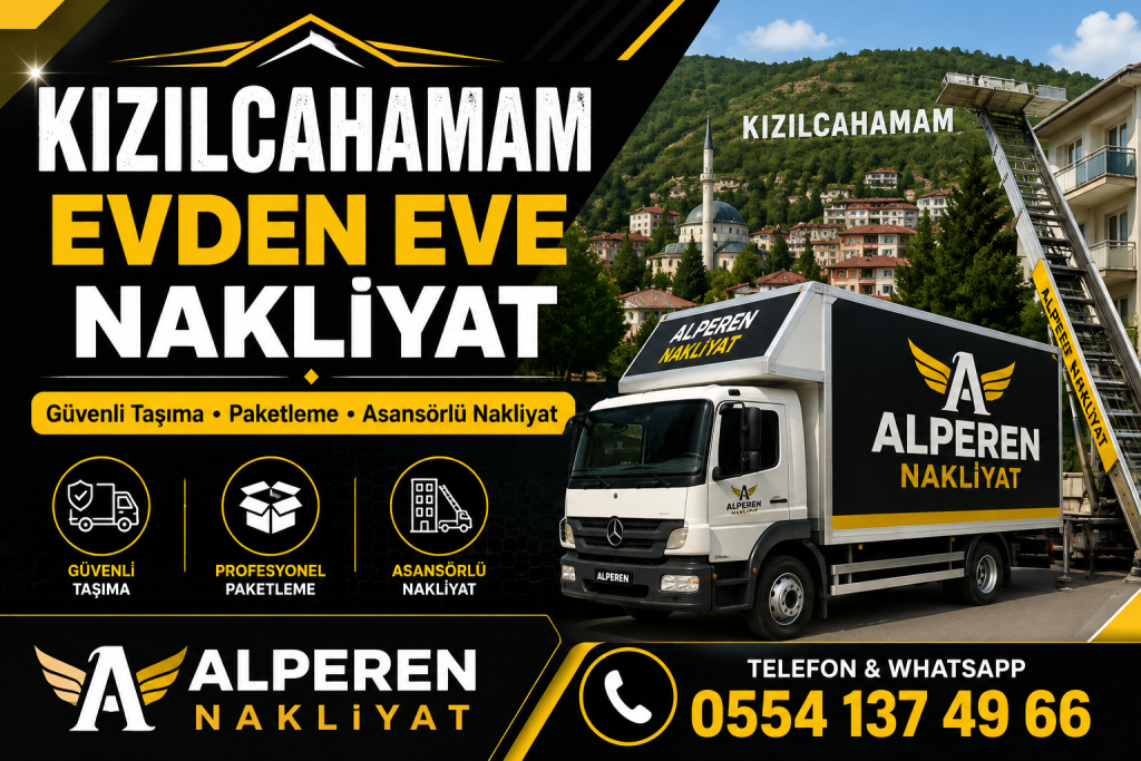 Alperen Nakliyat Kızılcahamam evden eve nakliyat, paketleme, asansörlü taşıma ve Ankara-Kızılcahamam arası nakliyat hizmeti.