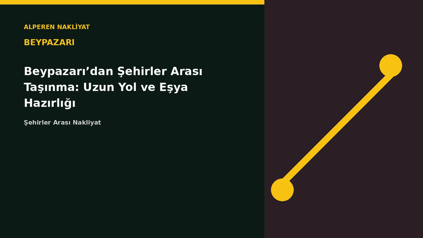 Beypazarı’dan Şehirler Arası Taşınma: Uzun Yol ve Eşya Hazırlığı – Alperen Nakliyat