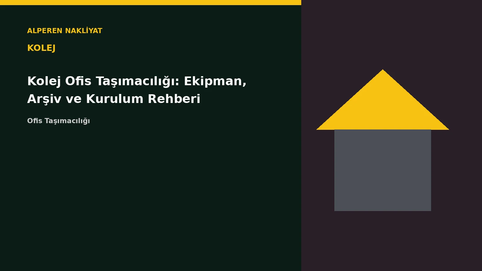 Kolej Ofis Taşımacılığı: Ekipman, Arşiv ve Kurulum Rehberi – Alperen Nakliyat